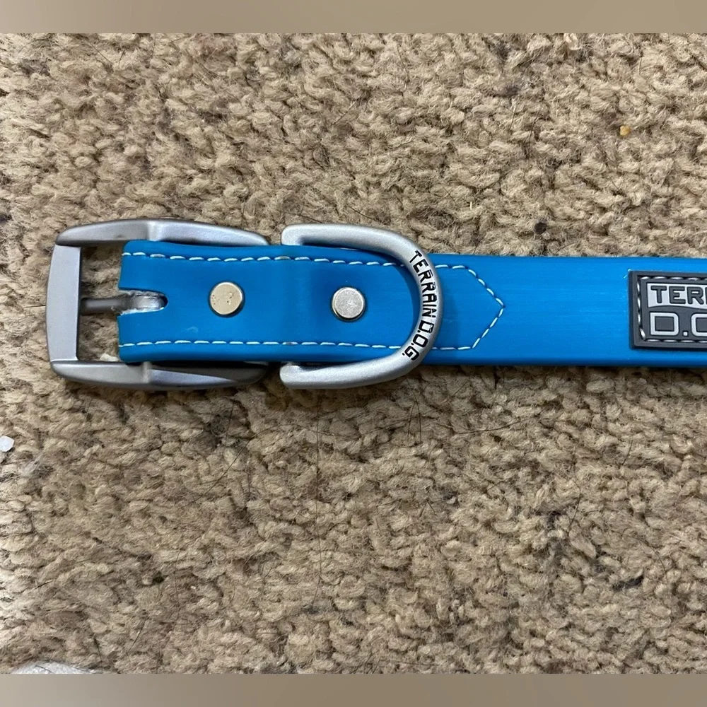 Teal Dig Collar Size 21 inches